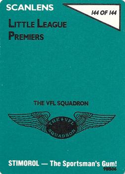 1988 Scanlens VFL #144 Essendon Bombers Back